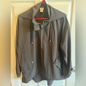 Chico's Black Hooded Jacket